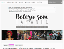 Tablet Screenshot of belezasemtamanho.com